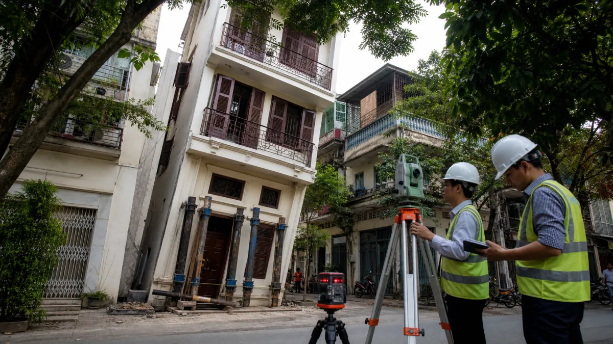 Xử lý nghiêng nhà